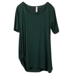 Lularoe women's green short sleeve t-shirt size xs EUC